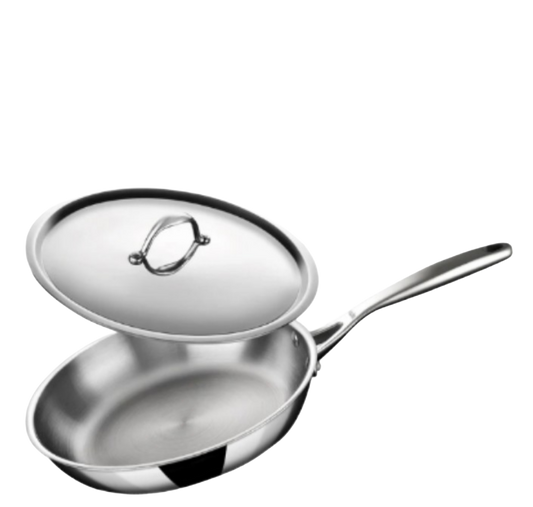 PLS Stainless Steel Triply Fry Pan 