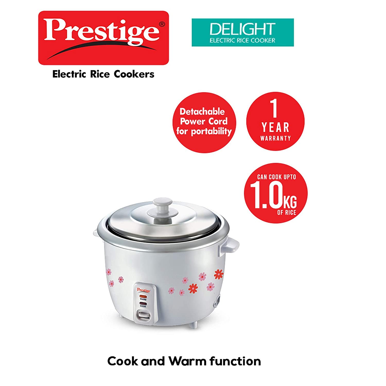 Prestige 2.2 on sale rice cooker