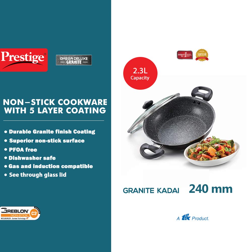 Prestige Deluxe Granite Kadai