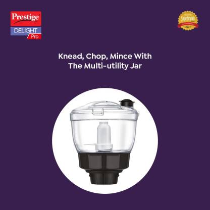 Prestige Delight Pro 750 Watts Mixer Grinder, 6 Jars