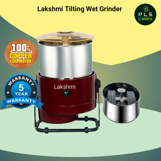 Lakshmi Tilting Wet Grinder 2Litres With Masala Drum