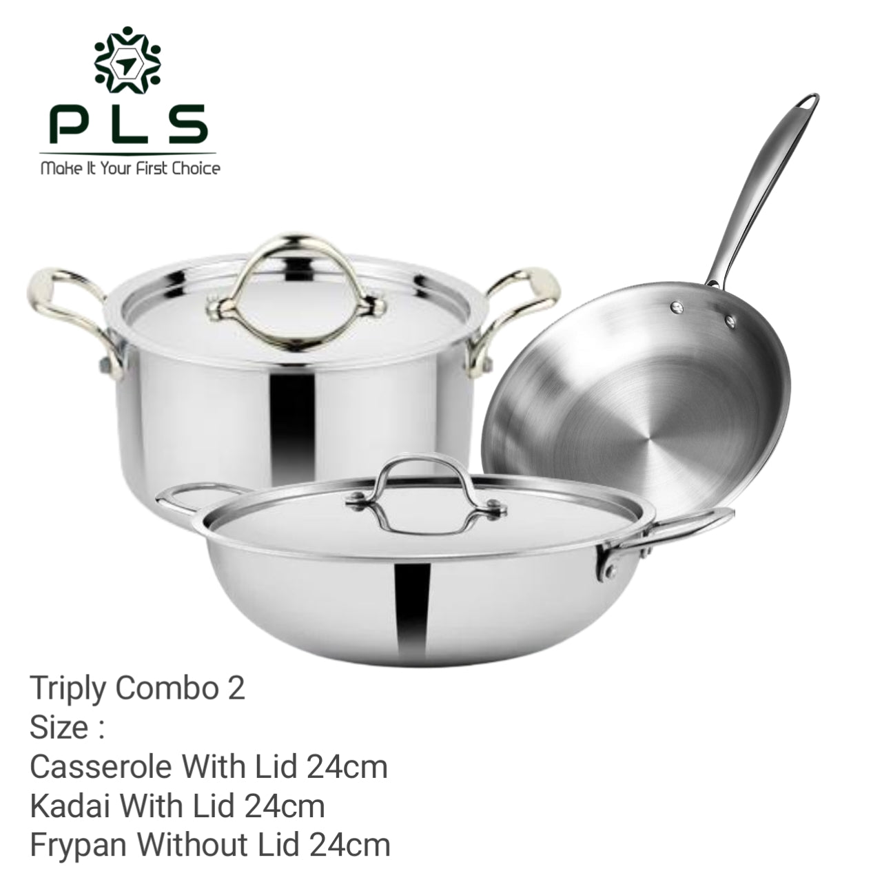 PLS Triply Cookware Combo