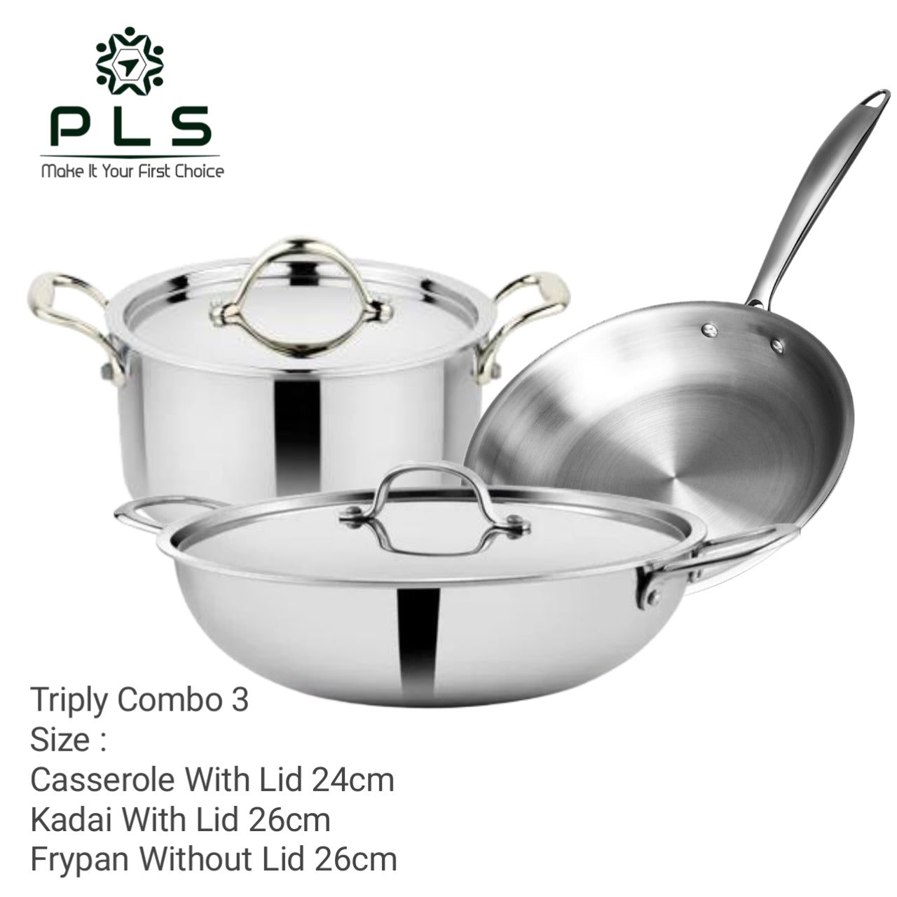 PLS Triply Cookware Combo