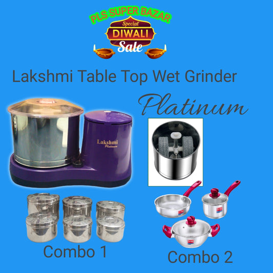 Lakshmi Table Top Wet Grinder Platinum Diwali Offer