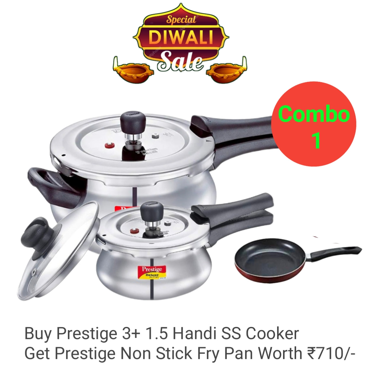 Prestige Stainless Steel Cooker Diwali Offer