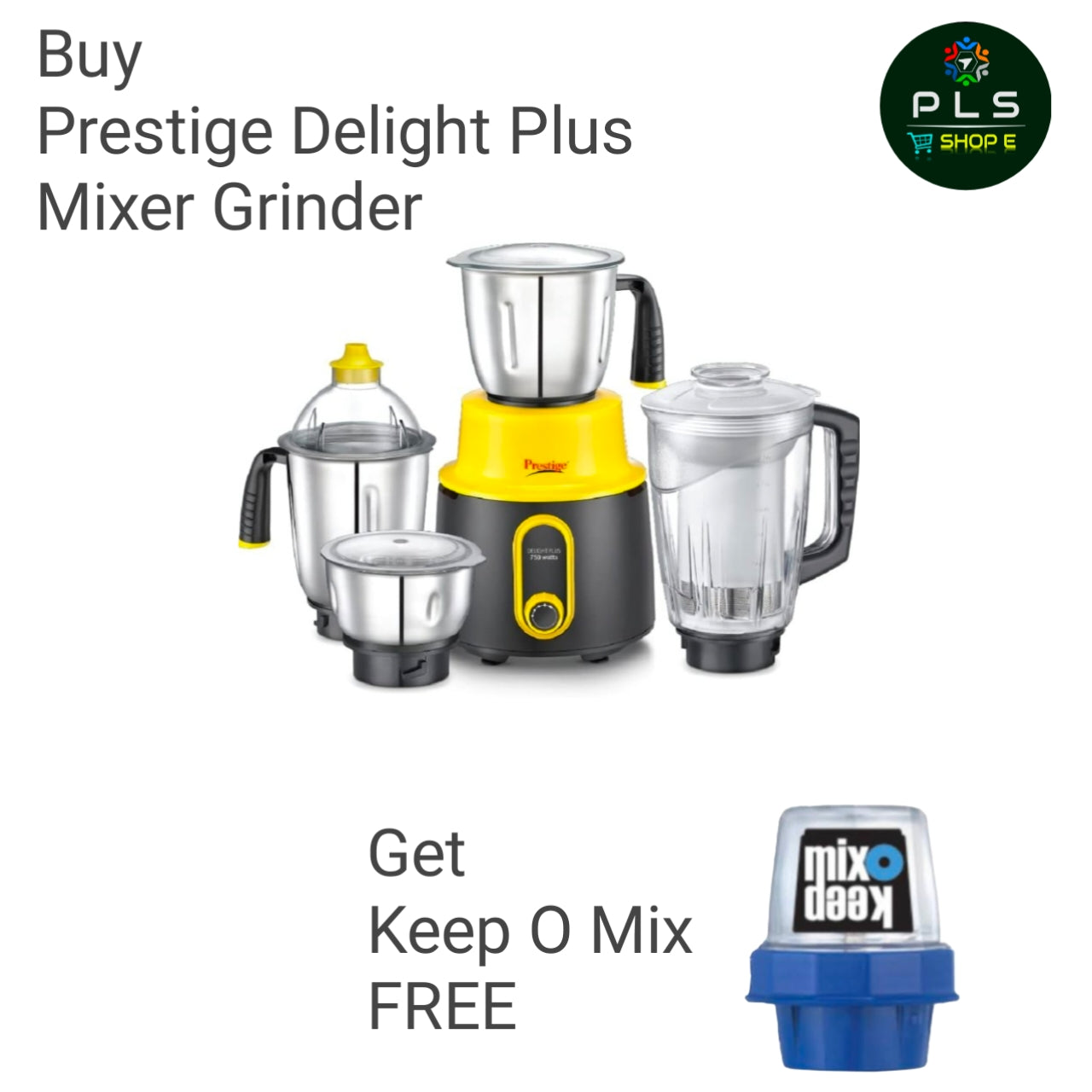 Prestige Delight Plus 750W Mixer Grinder