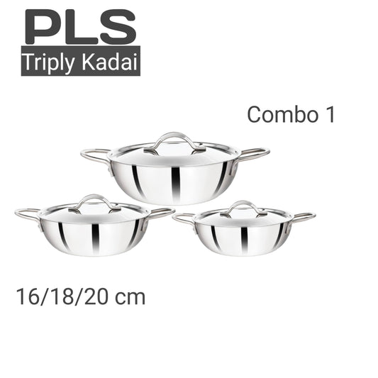 PLS Triply Kadai Combo Pack