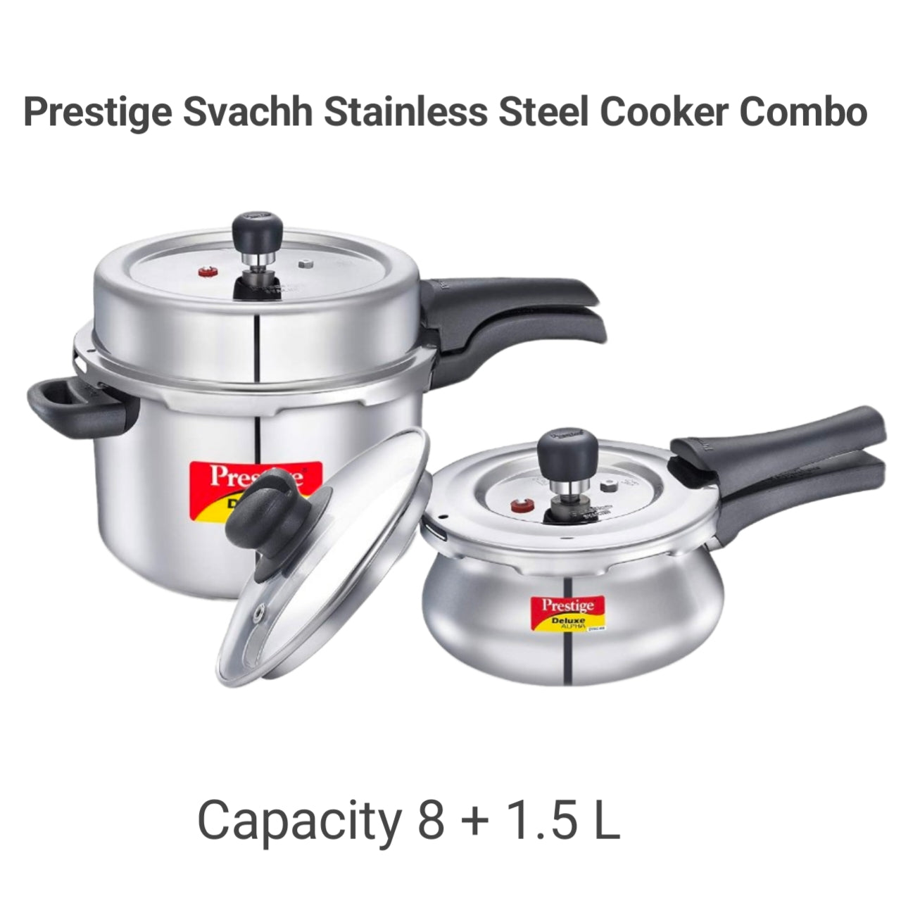 Prestige Svachh Spill Proof Stainless Steel Cooker Combo