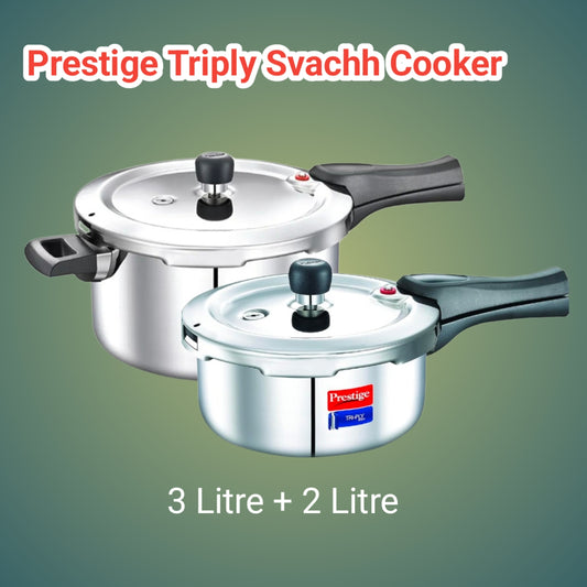 Prestige Svachh Triply Cooker Combo 3+2