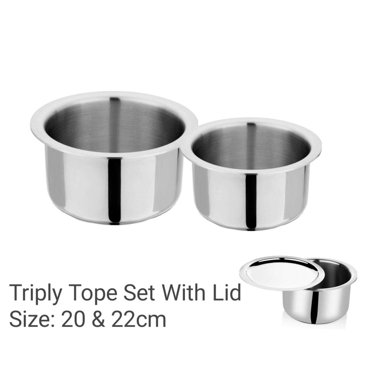 PLS Triply Tope Combo Set With Lid