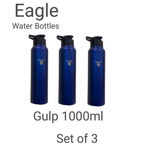 Eagle Gulp Stainless Steel Single Wall Color 1000ml Set of 3