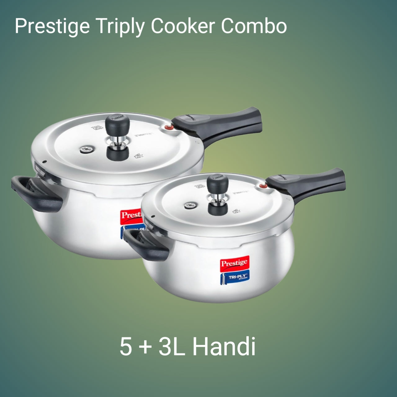 Prestige Svachh Triply Handi Cooker Combo 5+3L