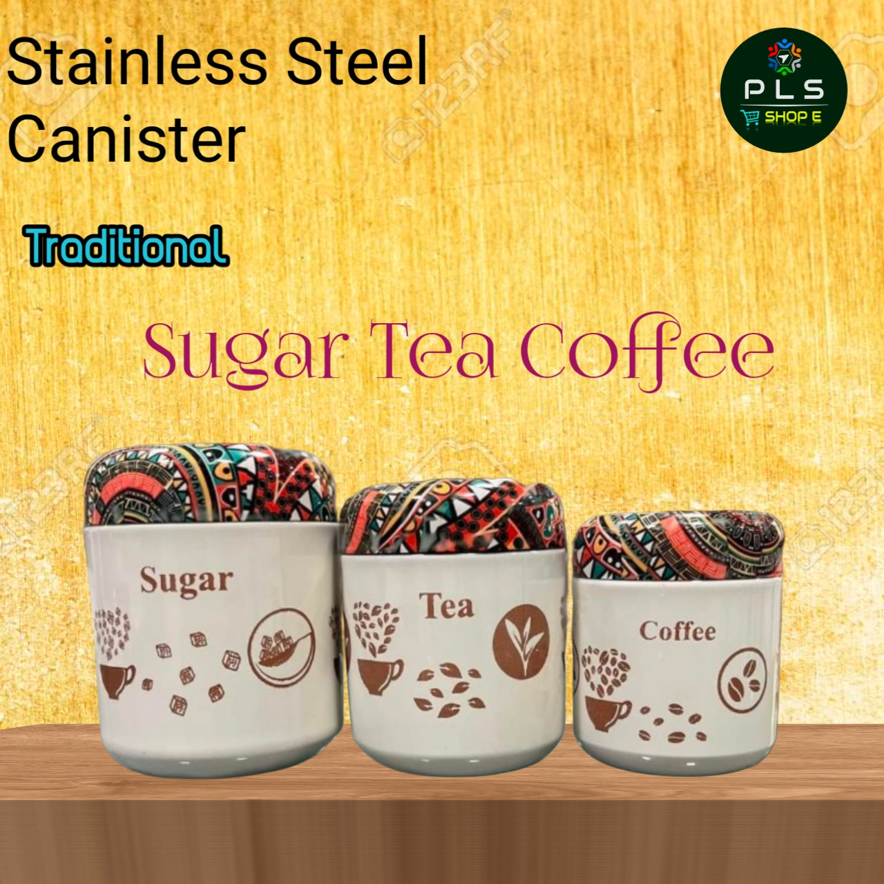 Tea Coffee & Sugar Canisters