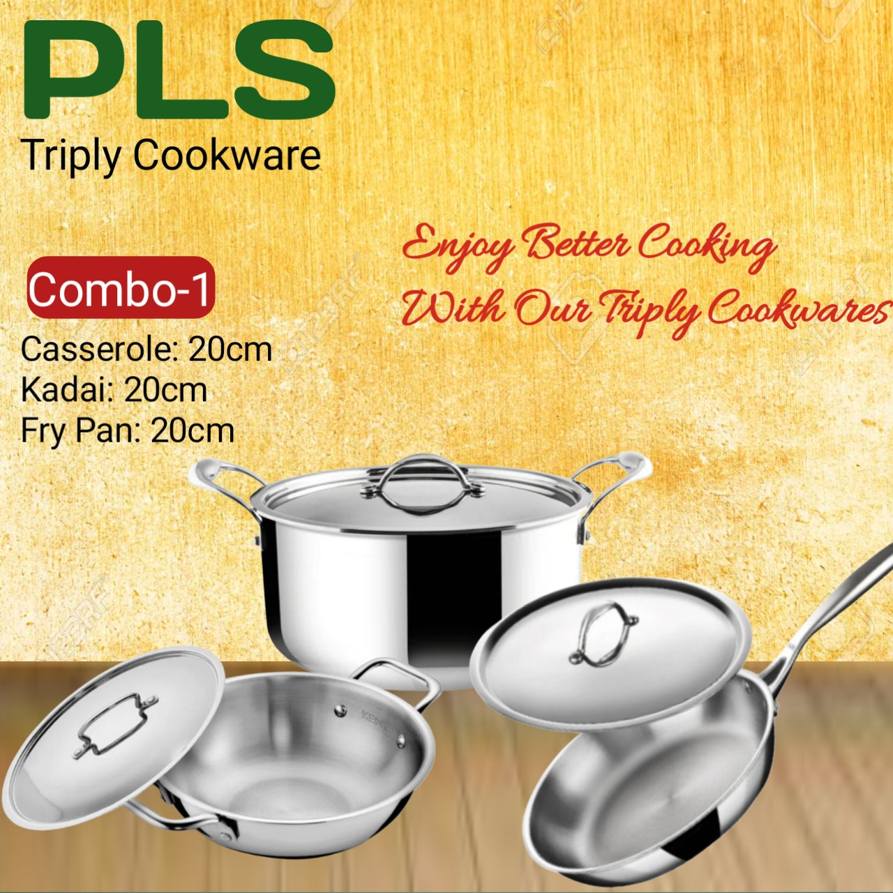 PLS Triply Cookware Combo