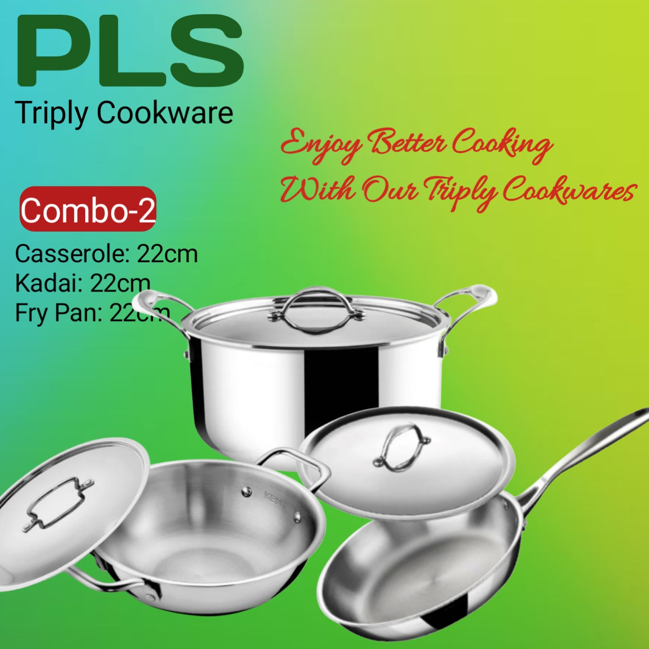 PLS Triply Cookware Combo