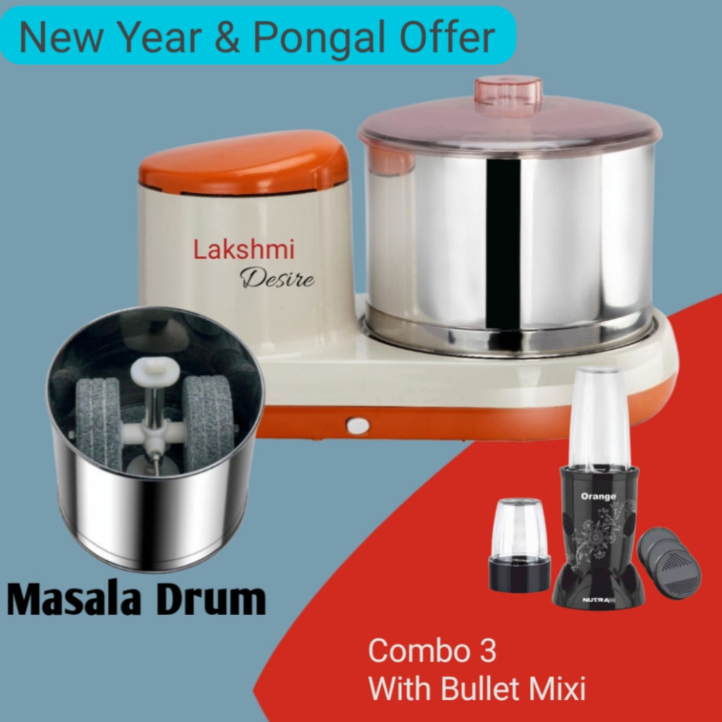 Lakshmi Desire Table Top Wet Grinder 2L With Masala Drum New Year & Pongal Offer