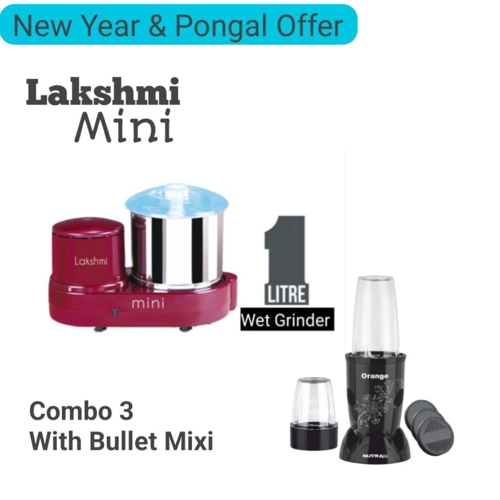 Lakshmi Mini Wet Grinder 1 L Grinder New Year & Pongal Offer