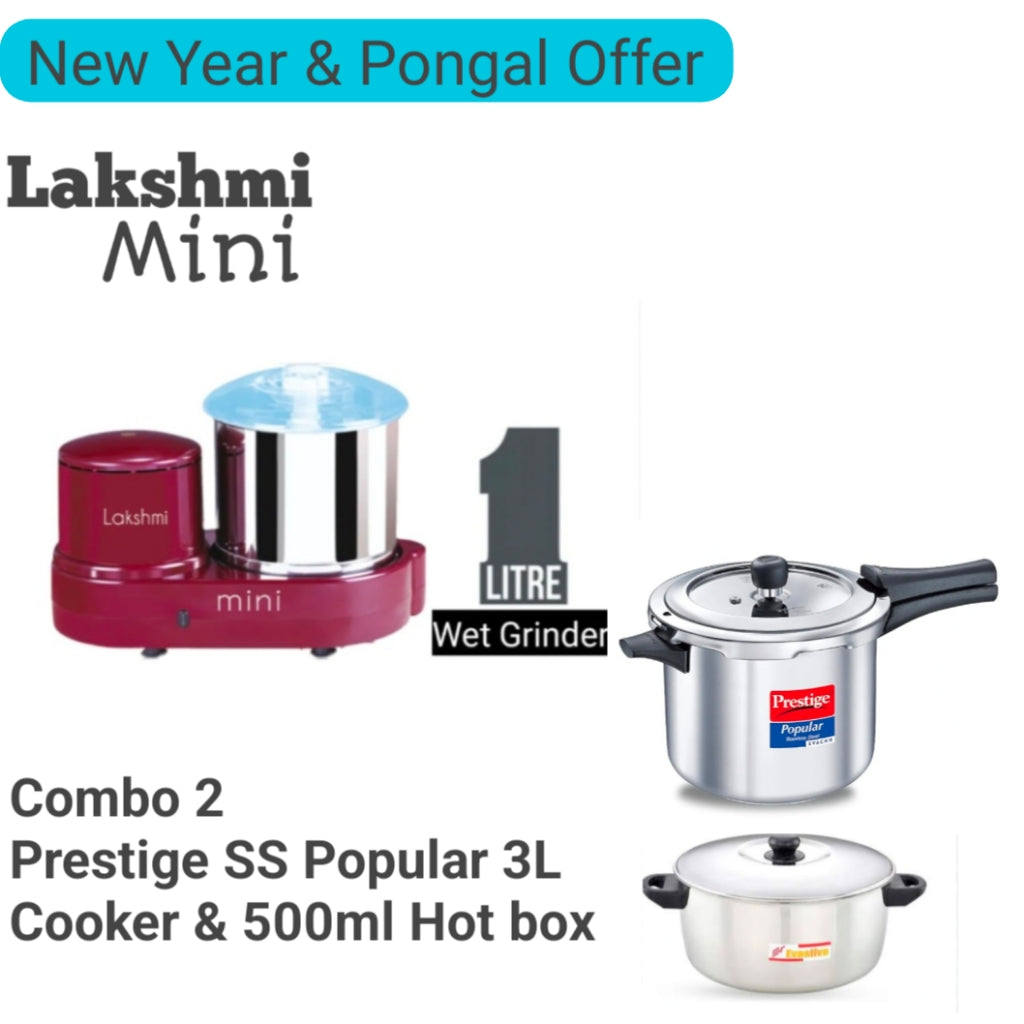 Lakshmi Mini Wet Grinder 1 L Grinder New Year & Pongal Offer