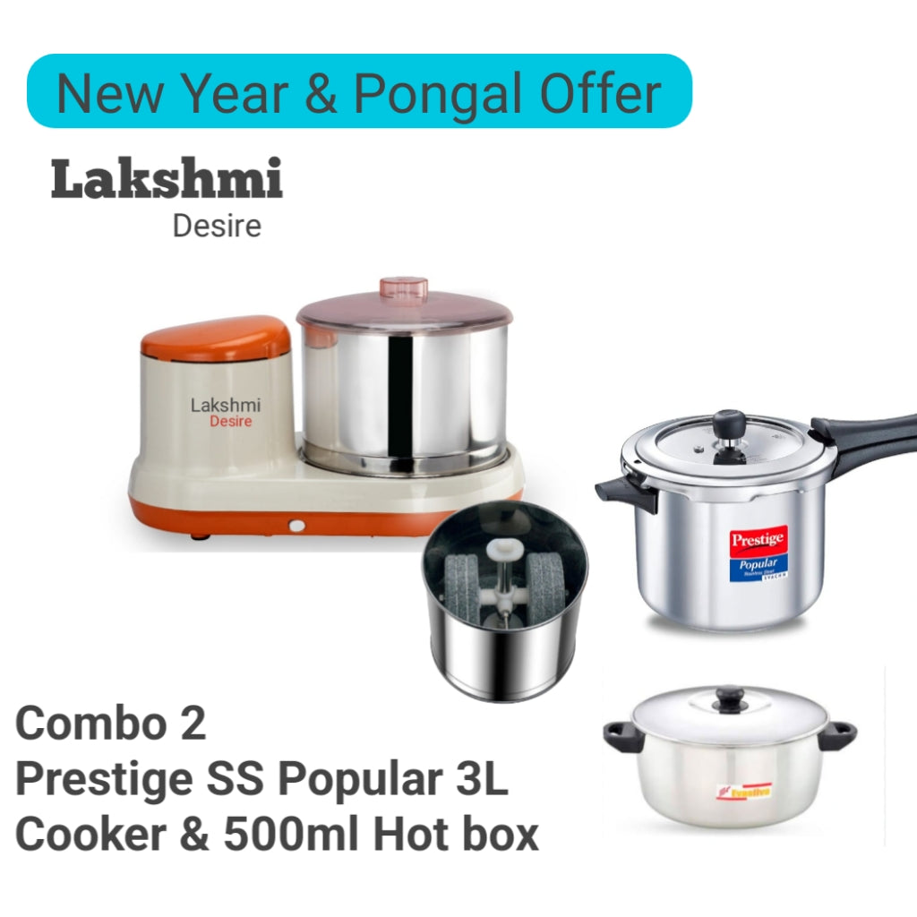 Lakshmi Desire Table Top Wet Grinder 2L With Masala Drum New Year & Pongal Offer