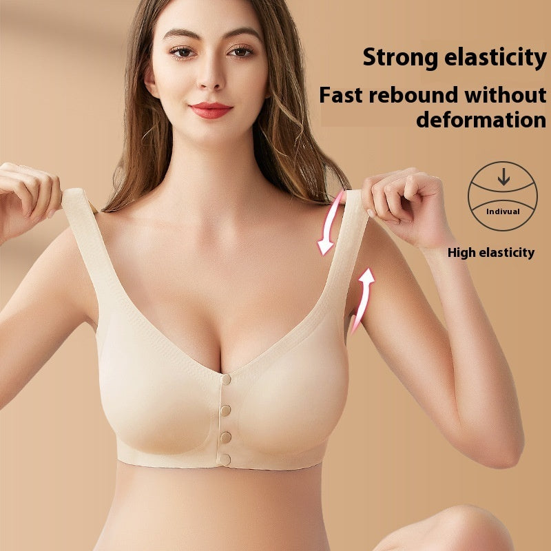 Pregnant Women's Wireless Wide Shoulder Strap Vest Nursing Bra