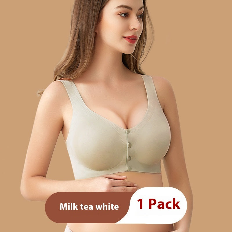 Pregnant Women's Wireless Wide Shoulder Strap Vest Nursing Bra