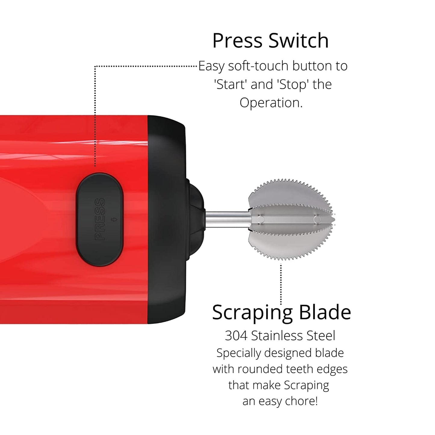 Brewine Coconut Scrapper Cum Citrus Juicer (2 in 1)