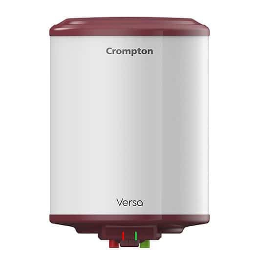 Crompton Versa Aswh-3510 10 L 5 Star Rates Storage Wall Water Heater(Geyser) With Free Installation (Superior Glasslined Technology, White, Maroon)