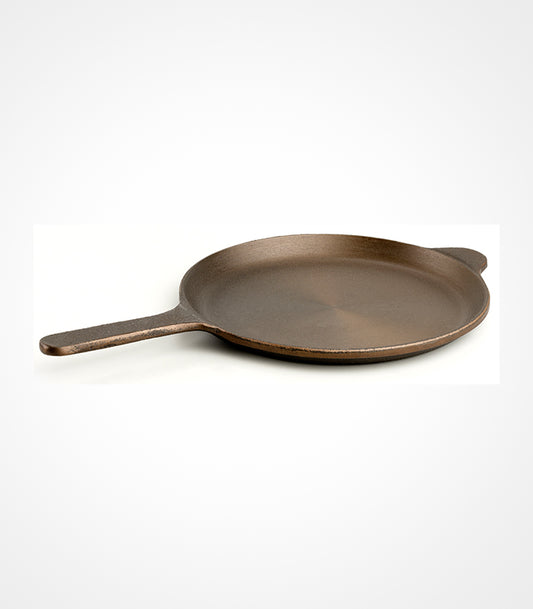 PLS Pre-Seasoned Shallow Fish Fry Pan 25cm With Smooth Finish