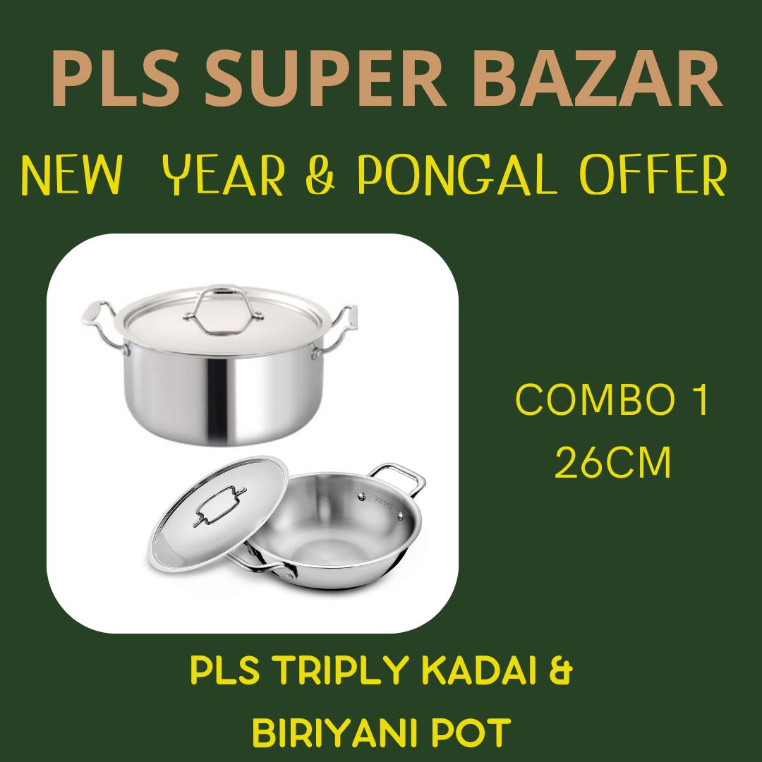 PLS Triply Kadai & Biriyani Pot New Year & Pongal Offer