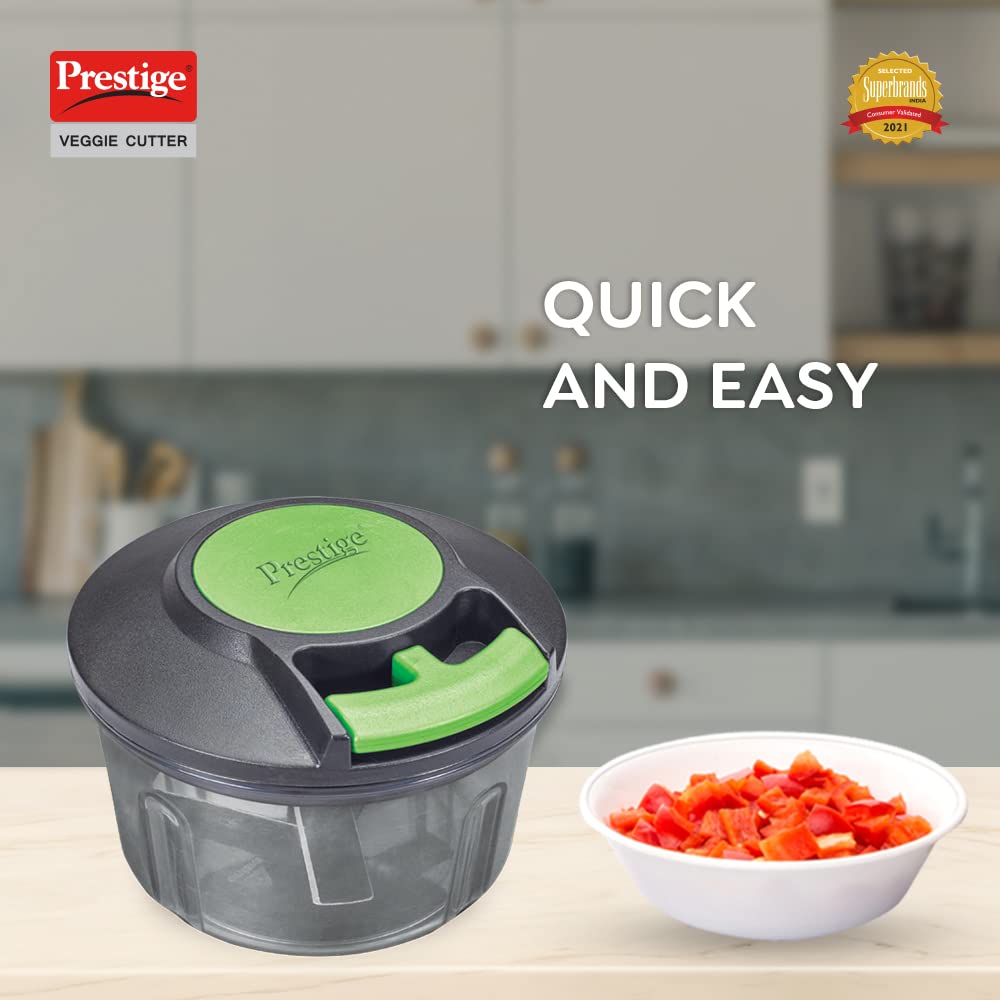 Prestige PVC 8.0 Veggie Cutter with 3 Stainless Steel Blades