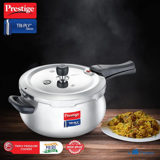 Prestige Svachh Triply Handi Outer Lid Cooker 5L