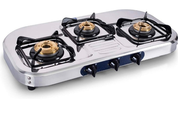 Glen Stainless Steel 3 Burner Gas Stove