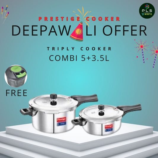 Prestige Trilply Svachh Cooker Diwali Combo( 5+ 3.5L)