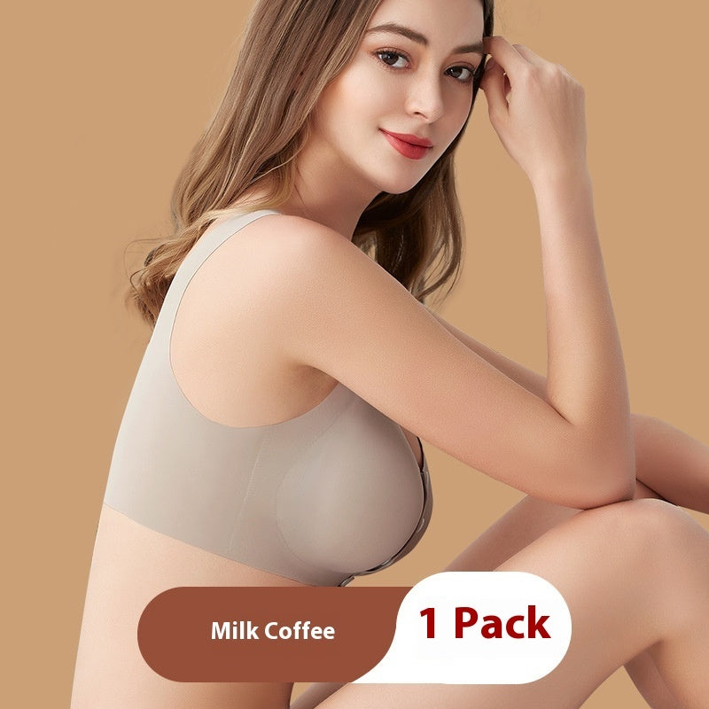 Pregnant Women's Wireless Wide Shoulder Strap Vest Nursing Bra