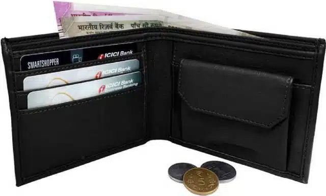 Leather Wallet for Men (Black)