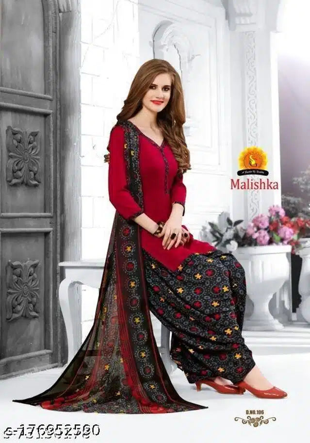 Synthetics Suits for Women (Red)