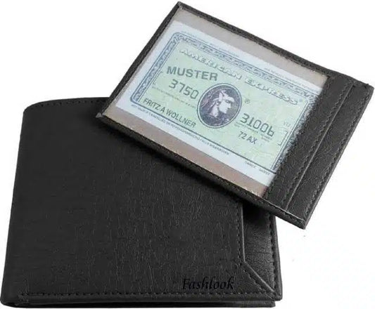 Leather Wallet for Men (Black)