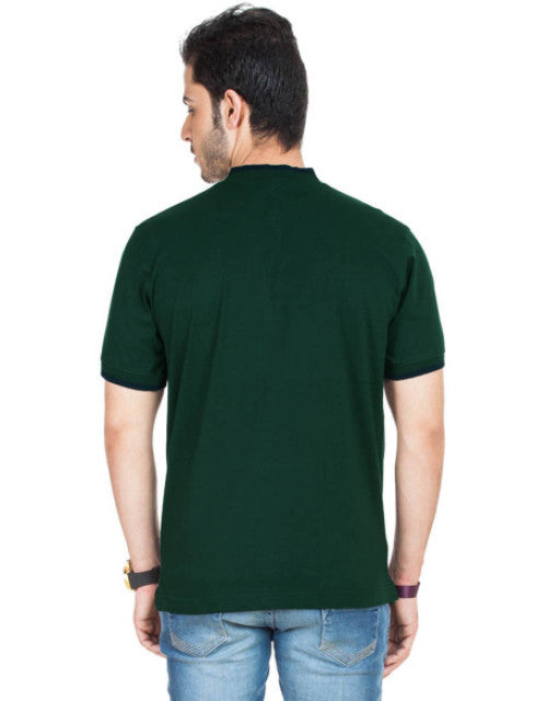 Cotton blend polo collar  men's tshirt .