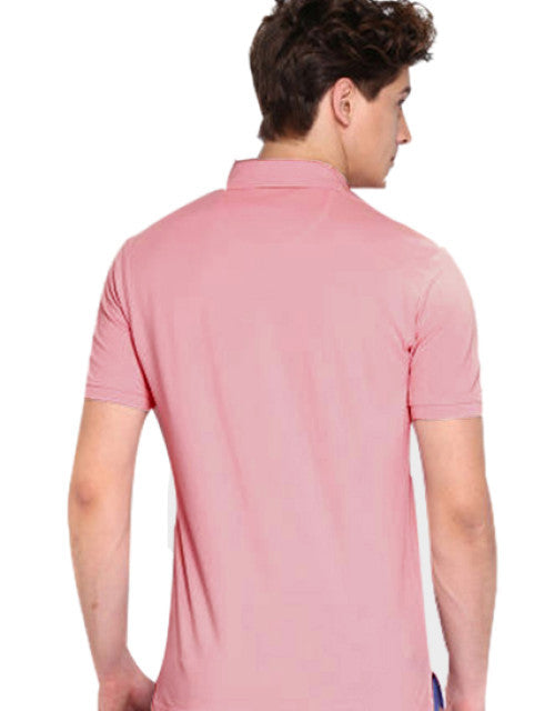 Cotton blend polo collar  men's tshirt .