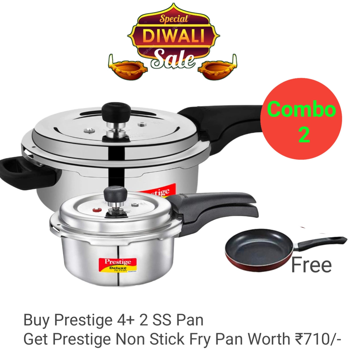 Prestige Stainless Steel Cooker Diwali Offer