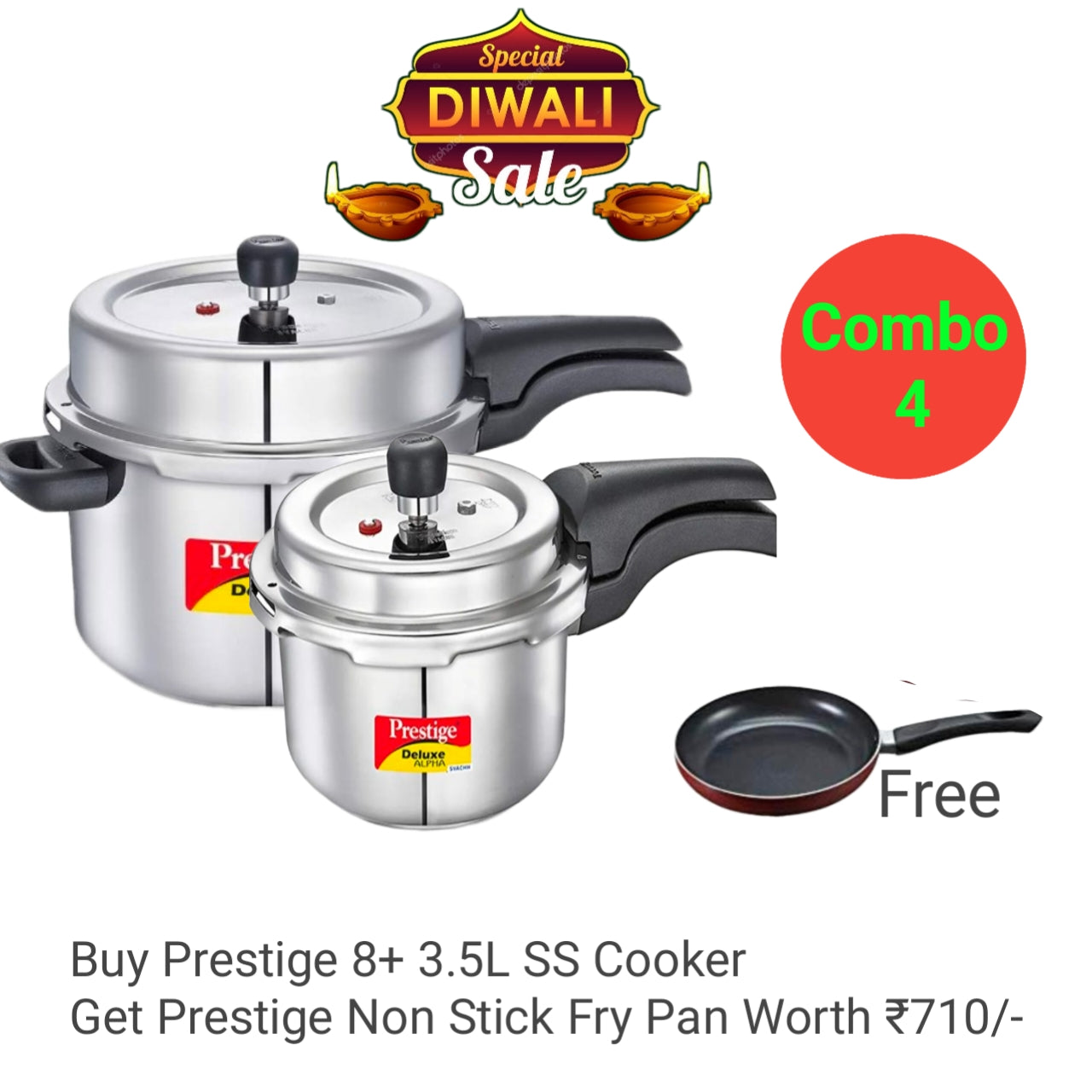 Prestige Stainless Steel Cooker Diwali Offer