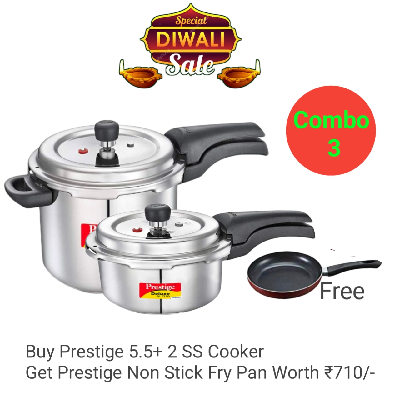 Prestige Stainless Steel Cooker Diwali Offer