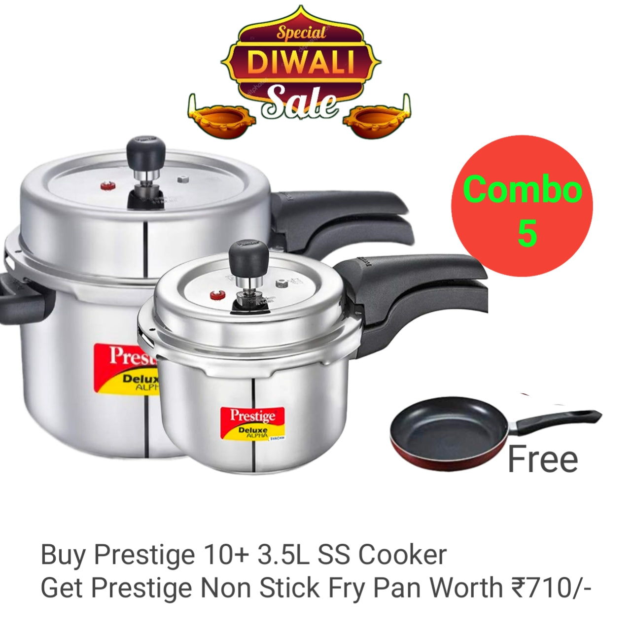 Prestige Stainless Steel Cooker Diwali Offer