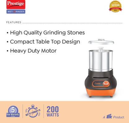 Prestige Table Top Wet Grinder PVG 1.5