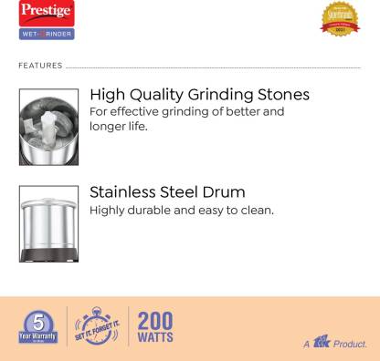 Prestige Table Top Wet Grinder PVG 1.5