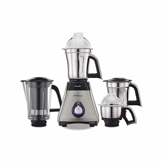 Preethi Steel Supreme MG-208 Mixer Grinder, 750 Watts