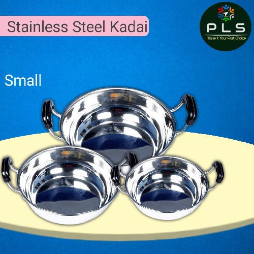 Stainless Steel Kadai Small Set Of 3