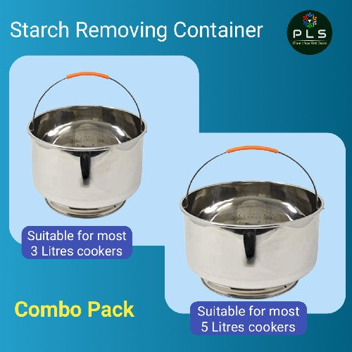 Starch Removing Container Combo Pack 3 +5 L