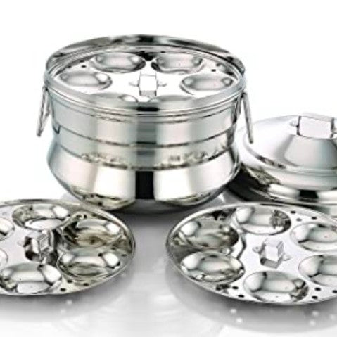 Stainless Steel Idli Pot 18 Idlis