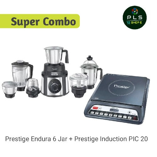 Prestige Endura 6 Jar Mixer Grinder With Induction Stove Combo